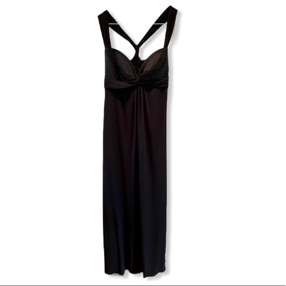 LAUNDRY by SHELLI SEGAL- Sexy Black Gown (size 4)